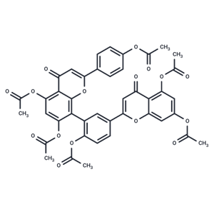 化合物 Amentoflavone hexaacetate|T70226|TargetMol