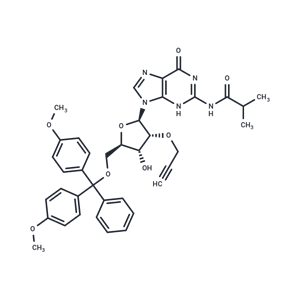 化合物 N2-iso-Butyroyl-5’-(4,4’-dimethoxytrityl)-2’-O-propargylguanosine|TNU0939|TargetMol