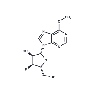 化合物 6-Methoxy-9-(3-deoxy-3-fluoro-b-D-ribofuranosyl)-9H-purine|TNU0154|TargetMol