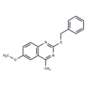 化合物 2-benzylsulfanyl-6-methoxy-4-methylquinazoline|T72072|TargetMol