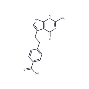 化合物 4-(2-(2-Amino-4-oxo-4,7-dihydro-1H-pyrrolo[2,3-d]pyrimidin-5-yl)ethyl)benzoic acid|T67634|TargetMol