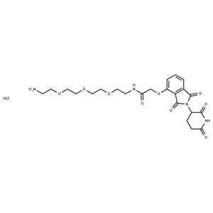 化合物 Thalidomide-O-amido-PEG3-C2-NH2 hydrochloride|T18820|TargetMol