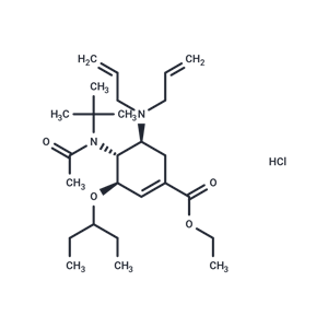 化合物 (3R,4R,5S)-Ethyl 4-(N-(tert-butyl)acetamido)-5-(diallylamino)-3-(pentan-3-yloxy)cyclohex-1-enecarboxylate hydrochloride|T66261|TargetMol