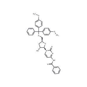 化合物 N4-Benzoyl-5’-O-(4,4-dimethoxytrityl)-3’-deoxycytidine|TNU1416|TargetMol