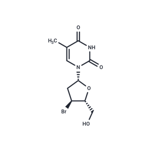 化合物 3’-Bromo-3’-deoxythymidine,3’-Bromo-3’-deoxythymidine