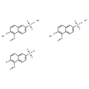 化合物 Iron, tris(5,6-dihydro-5,6-dioxo-2-naphthalenesulfonic acid 5-oximato)-, trisodium salt|T64977|TargetMol