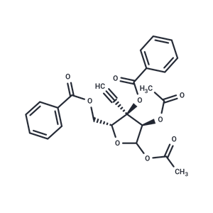 化合物 1’,2’-Di-O-acetayl-3’,5’-di-O-benzoyl-3’-beta-C-ethynyl-D-ribofuranose|TNU1359|TargetMol