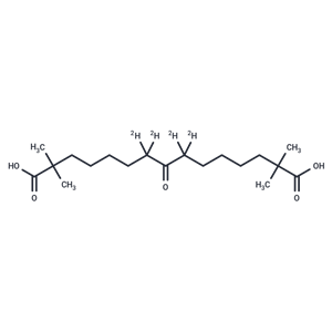 化合物 2,2,14,14-tetramethyl-8-oxopentadecanedioic acid-d4|TMIH-0030|TargetMol