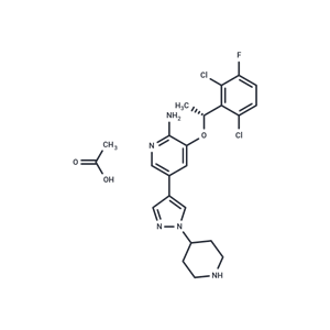 化合物 Crizotinib acetate|T1661L|TargetMol