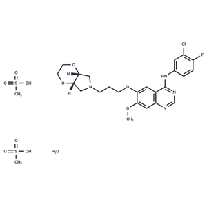 化合物 Larotinib mesylate hydrate|T72207|TargetMol