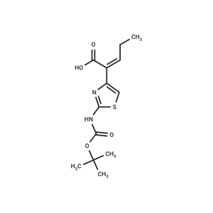 化合物 (Z)-2-(2-((tert-Butoxycarbonyl)amino)thiazol-4-yl)pent-2-enoic acid|T66239|TargetMol