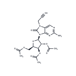 化合物 2-Amino -7-propargyl-7,8-dihydro-8-oxo-9-(beta-D-2,3,5-tri-O-actyl-xylofuranosyl)purine|TNU1331|TargetMol