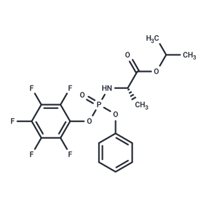 化合物 (S)-Isopropyl 2-(((S)-(perfluorophenoxy)(phenoxy)phosphoryl)amino)propanoate|T66528|TargetMol