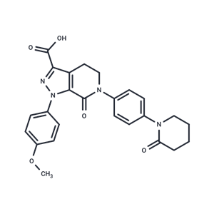 化合物 1-(4-Methoxyphenyl)-7-oxo-6-(4-(2-oxopiperidin-1-yl)phenyl)-4,5,6,7-tetrahydro-1H-pyrazolo[3,4-c]pyridine-3-carboxylic acid,1-(4-Methoxyphenyl)-7-oxo-6-(4-(2-oxopiperidin-1-yl)phenyl)-4,5,6,7-tetrahydro-1H-pyrazolo[3,4-c]pyridine-3-carboxylic acid