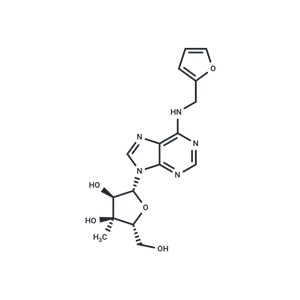 化合物 N6-Furfuryl-2’-C-methyladenosine|TNU0460|TargetMol