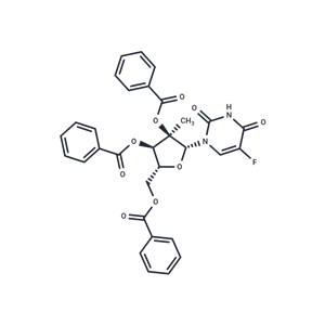 化合物 2’,3’,5’-Tri-O-benzoyl-2’-C-methyl-5-fluorouriddine|TNU0829|TargetMol