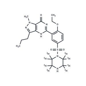 化合物 N-Desmethyl Sildenafil-d8,N-Desmethyl Sildenafil-d8