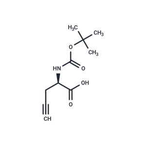 化合物 (R)-2-((tert-Butoxycarbonyl)amino)pent-4-ynoic acid|T66100|TargetMol