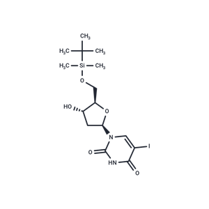 化合物 5’-O-t-Butyldimethylsilyl 2’-deoxy-5-iodo-uridine|TNU0701|TargetMol