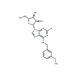 化合物 2’-Chloro-N6-(3-methoxy)benzyl ? adenosine|TNU0512|TargetMol