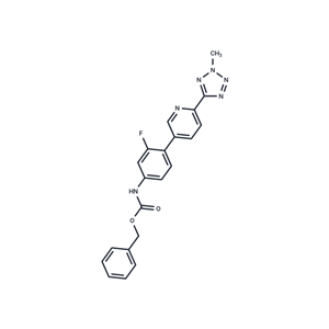 化合物 Benzyl (3-fluoro-4-(6-(2-methyl-2H-tetrazol-5-yl)pyridin-3-yl)phenyl)carbamate|T67099|TargetMol