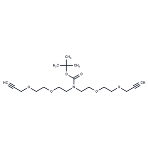 化合物 N-Boc-N-bis(PEG2-propargyl)|T16205|TargetMol