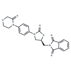 化合物 (S)-2-((2-Oxo-3-(4-(3-oxomorpholino)phenyl)oxazolidin-5-yl)methyl)isoindoline-1,3-dione|T66263|TargetMol