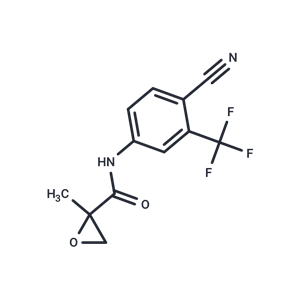 化合物 N-(4-Cyano-3-(trifluoromethyl)phenyl)-2-methyloxirane-2-carboxamide|T66252|TargetMol