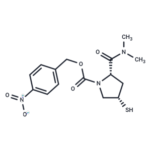 化合物 (2S,4S)-4-Nitrobenzyl 2-(dimethylcarbamoyl)-4-mercaptopyrrolidine-1-carboxylate|T66293|TargetMol