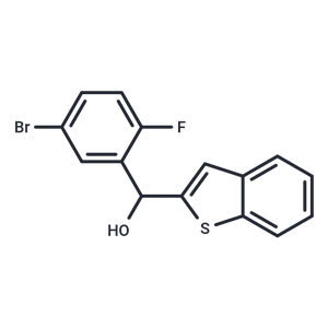 化合物 Benzo[b]thiophen-2-yl(5-bromo-2-fluorophenyl)methanol|T66740|TargetMol