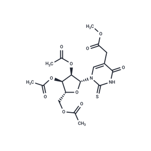 化合物 2’,3’,5’-Tri-O-acetyl-5-methoxycarbonylmethyl-2-thiouridine|TNU0808|TargetMol