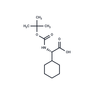 化合物 (S)-2-((tert-Butoxycarbonyl)amino)-2-cyclohexylacetic acid|T65675|TargetMol