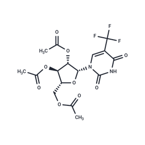 化合物 2’,3’,5’-Tri-O-acetyl-5-(trifluoromethyl)uridine|TNU0687|TargetMol