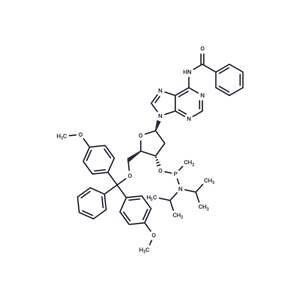 化合物 5’-DMTr-dA(Bz)-Methyl ? phosphonamidite|TNU1466|TargetMol