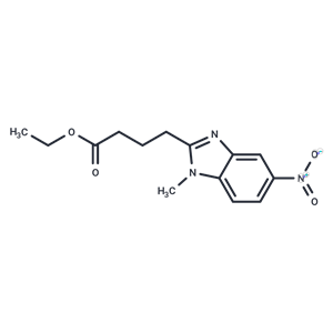 化合物 Ethyl 4-(1-methyl-5-nitro-1H-benzo[d]imidazol-2-yl)butanoate|T65981|TargetMol