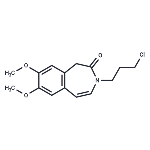 化合物 3-(3-Chloropropyl)-1,3-dihydro-7,8-dimethoxy-2H-3-benzazepin-2-one,3-(3-Chloropropyl)-1,3-dihydro-7,8-dimethoxy-2H-3-benzazepin-2-one