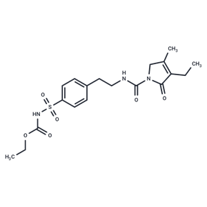 化合物 Ethyl (4-(2-(3-ethyl-4-methyl-2-oxo-2,5-dihydro-1H-pyrrole-1-carboxamido)ethyl)phenyl)sulfonylcarbamate|T65924|TargetMol