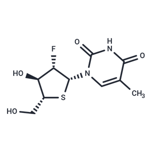 化合物 2’-Deoxy-2’-fluoro-5-methyl-4’-thio-beta-D-arabinouridine|TNU0517|TargetMol