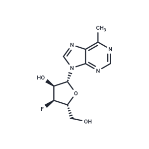 化合物 9-(3-Deoxy-3-fluoro-β-D-ribofuranosyl)-6-methyl-9H-purine|TNU0009|TargetMol