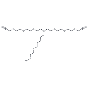 化合物 N-(Aminooxy-PEG2)-N-bis(PEG3-propargyl)|T16174|TargetMol