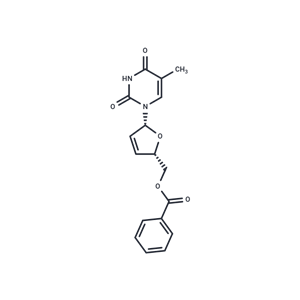 化合物 ((2S,5R)-5-(5-Methyl-2,4-dioxo-3,4-dihydropyrimidin-1(2H)-yl)-2,5-dihydrofuran-2-yl)methyl benzoate|T66361|TargetMol