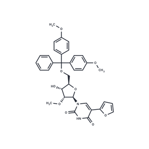 化合物 5-Furan-2-yl-2'-O-methyl-5’-O-DMT-uridine|TNU0633|TargetMol