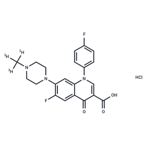 6-氟-1-(4-氟苯基)-7-(4-甲基-d3-哌嗪-1-基)-4-氧代喹啉-3-甲酸 鹽酸鹽|TMIJ-0293|TargetMol