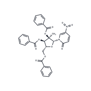 化合物 1-(2,3,5-Tribenzoyl-2-C-b-methyl-b-D-ribofuranosyl)-5-nitropyridine-2(1H)-one,1-(2,3,5-Tribenzoyl-2-C-b-methyl-b-D-ribofuranosyl)-5-nitropyridine-2(1H)-one