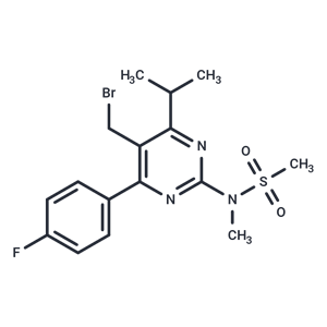 化合物 N-[5-Bromomethyl-4-(4-fluorophenyl)-6-isopropylpyrimidine-2-yl]-N-methylmethane sulfonamide|T66071|TargetMol