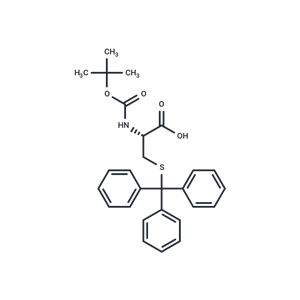 化合物 (R)-2-((tert-Butoxycarbonyl)amino)-3-(tritylthio)propanoic acid|T65779|TargetMol