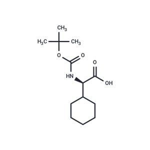 化合物 (R)-2-((tert-Butoxycarbonyl)amino)-2-cyclohexylacetic acid|T65415|TargetMol