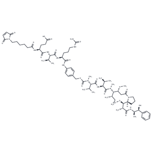 化合物 MC-EVCit-PAB-MMAE|T79206|TargetMol