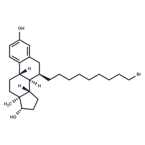 化合物 (7R,8R,9S,13S,14S,17S)-7-(9-Bromononyl)-13-methyl-7,8,9,11,12,13,14,15,16,17-decahydro-6H-cyclopenta[a]phenanthrene-3,17-diol|T66315|TargetMol