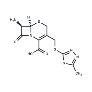 化合物 (6R,7R)-7-Amino-3-(((5-methyl-1,3,4-thiadiazol-2-yl)thio)methyl)-8-oxo-5-thia-1-azabicyclo[4.2.0]oct-2-ene-2-carboxylic acid|T66940|TargetMol